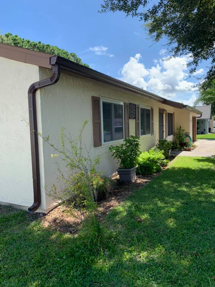 Brown Gutter Installation in New Smyrna Beach, FL